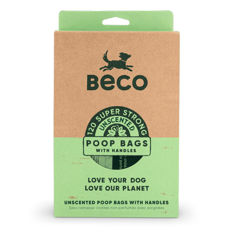 Poop Bags Recycled - Unscented - Handles (120)