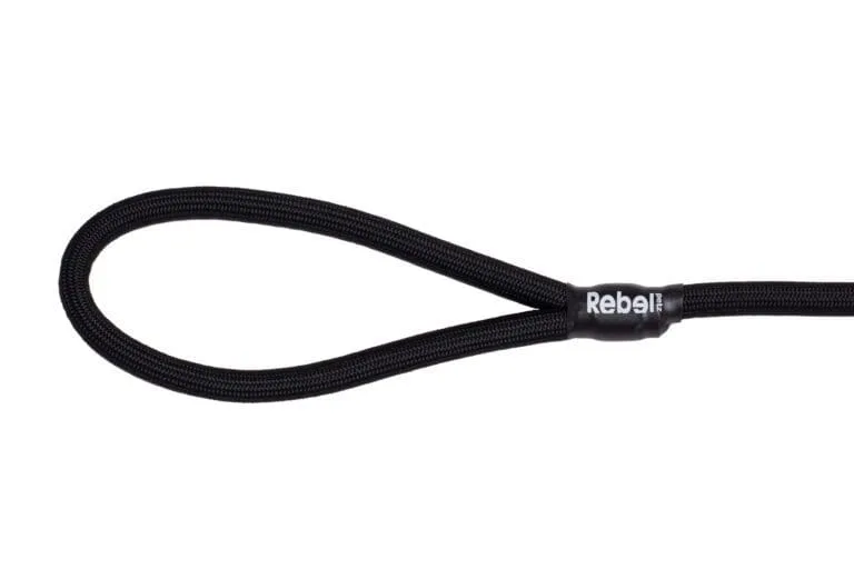 Basic Leash Zwart / Large - 12 mm x 140 cm
