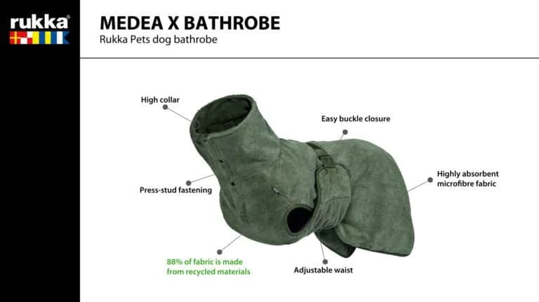 Rukka Medea X Bathrobe Large | Sneldrogende hondenbadjas maat L