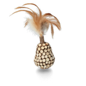Addicted! Wooden Wobbler with Feathers