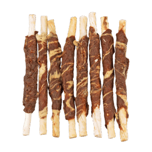Braaaf Rawhide Roll Sticks Beef & Fish - 8 pcs