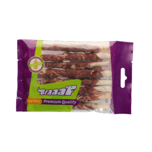 Braaaf Rawhide Roll Sticks Lamb & Fish - 8 pcs