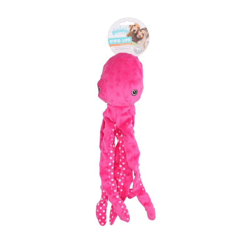 Pawise Multicolor Plush Octopus (3 colour assorted) L