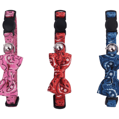 Pawise Cat Collar With Bowknot Blauw