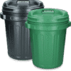 VOER00002_VOER00003GROEP.png Voerton met draaisluiting 40 liter Black Zwart