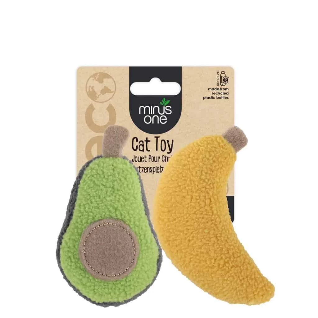 MINU37395.jpg Minus One Fruit Cat Toys Avacado & Banana