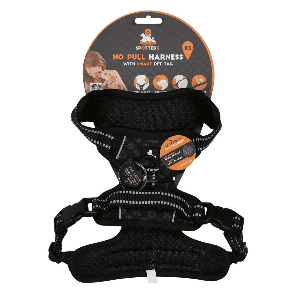 Spotted! Pro No Pull Harnas Donker Grijs XS