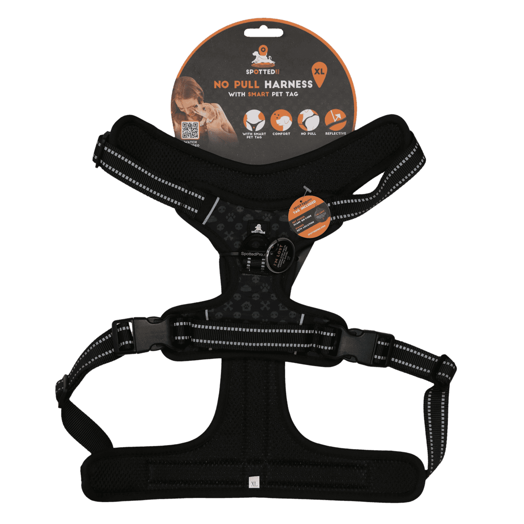 Spotted! Pro No Pull Harnas Donker Grijs XL