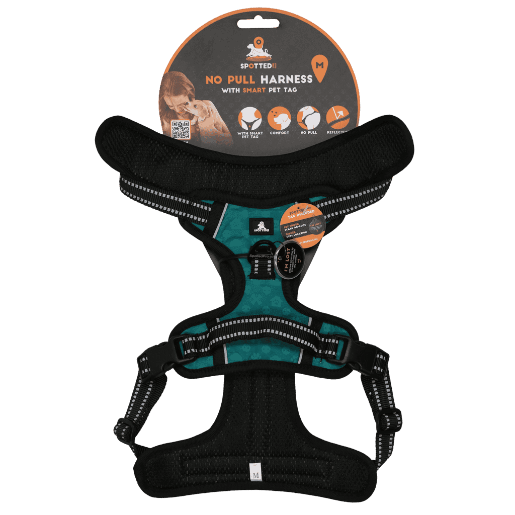 Spotted! Pro No Pull Harnas Groen M