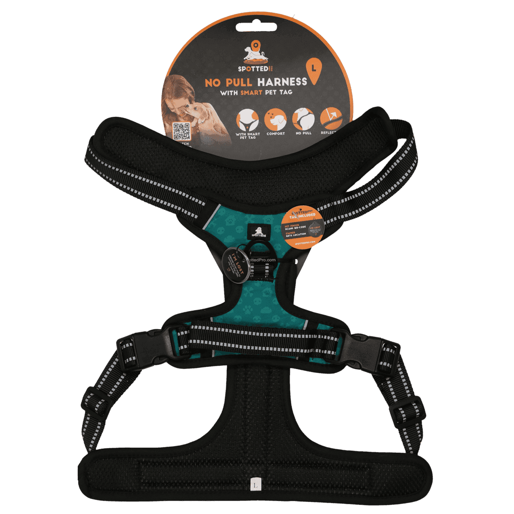 Spotted! Pro No Pull Harnas Groen L