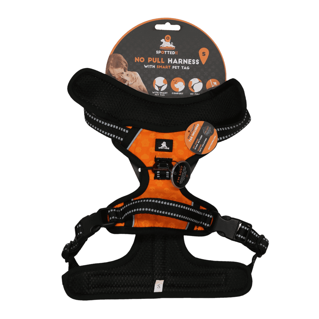 Spotted! Pro No Pull Harnas Oranje S