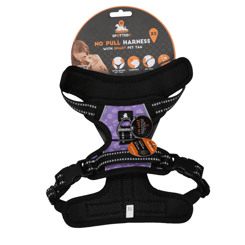 Spotted! Pro No Pull Harnas Paars XS