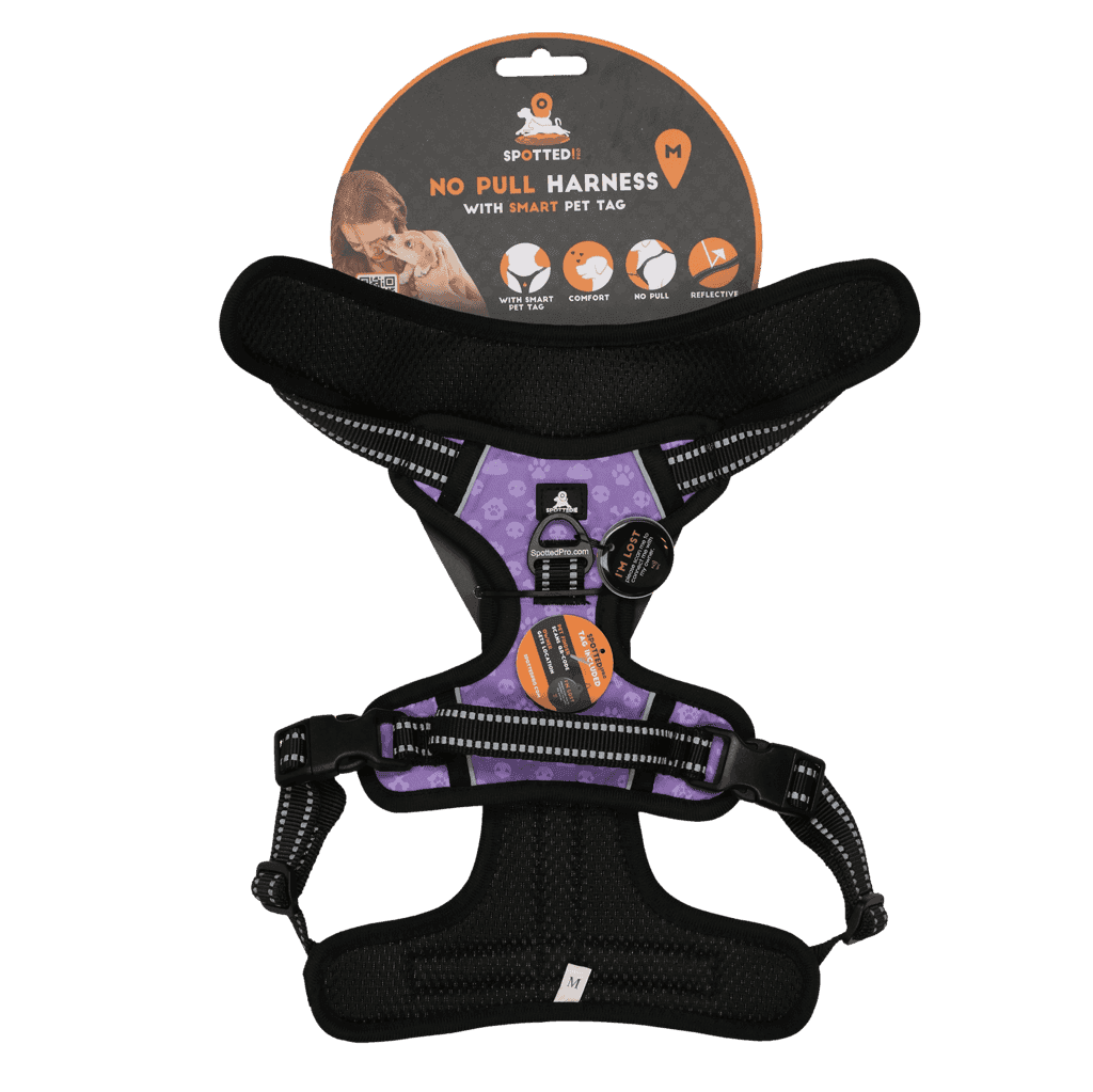 Spotted! Pro No Pull Harnas Paars M