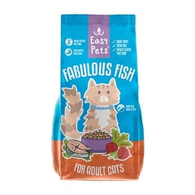 EasyPets Fabulous Fish Adult kattenvoer met vis - droogvoer voor volwassen katten - 1,5 kg