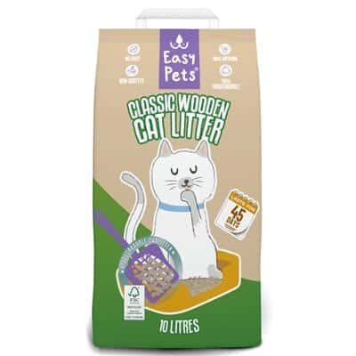 Easypets Biodegradable Classic Houtkorrels Kattenbakvulling 10 liter