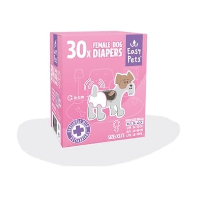 EasyPets Hondenluiers voor teven - maat XS/S - 30 stuks