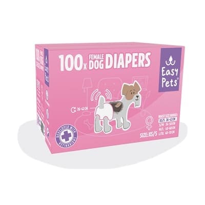 EasyPets Hondenluiers voor teven - maat XS/S - 100 stuks