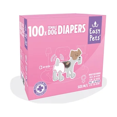 EasyPets Hondenluiers voor teven - maat M/L - 100 stuks