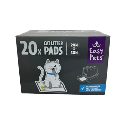 EasyPets Kattenbakmat 42x32cm - absorberend pad voor kattenbak - 20 stuks