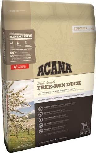 Acana Singles Free-Run Duck graanvrij droogvoer met eend - 11,4 kg