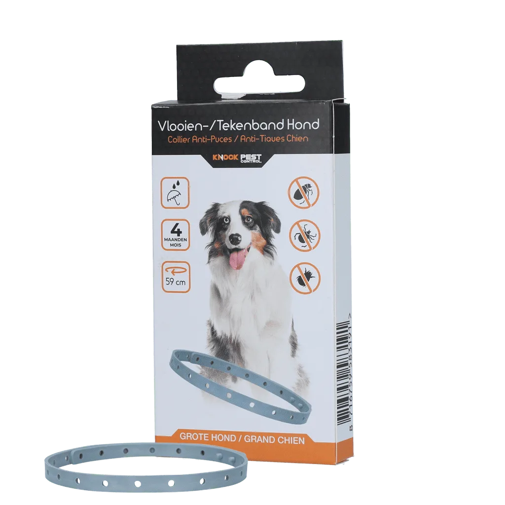 Knock Pest Vlooien/Tekenband Hond 59 cm NL/FR