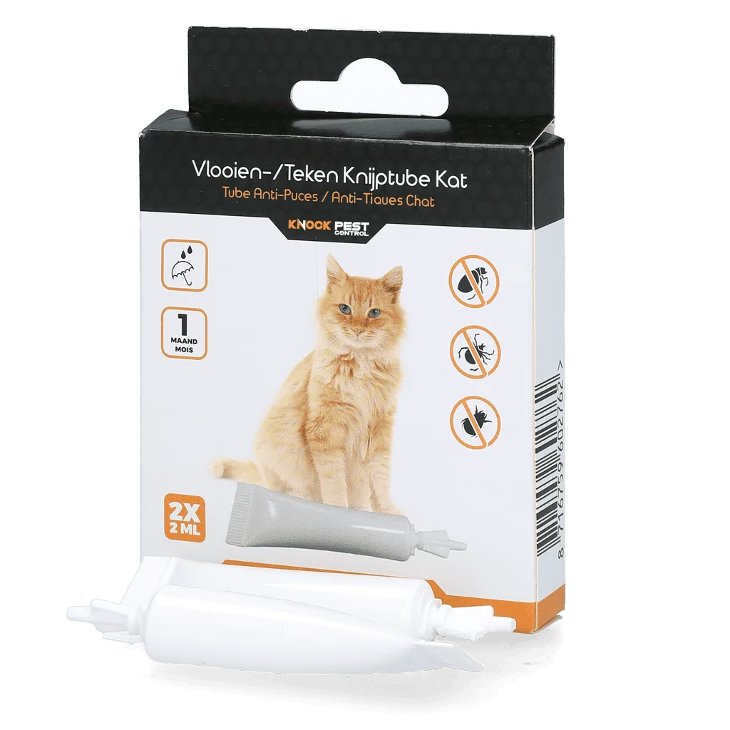 Knock Pest vlooien-tekenpipet Kat NL/FR