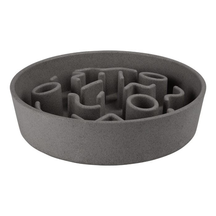 District 70 - BAMBOO Hond Slowfeeder - Grijs - ø 21 cm