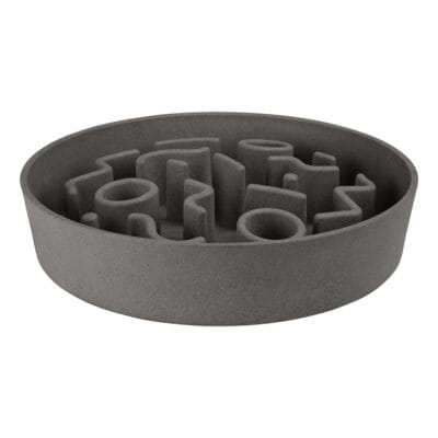 District 70 - BAMBOO Hond Slowfeeder - Grijs - ø 28 cm