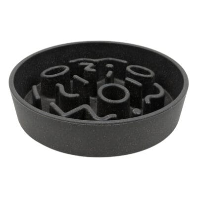 District 70 - BAMBOO Hond Slowfeeder - Donkergrijs - ø 17 cm