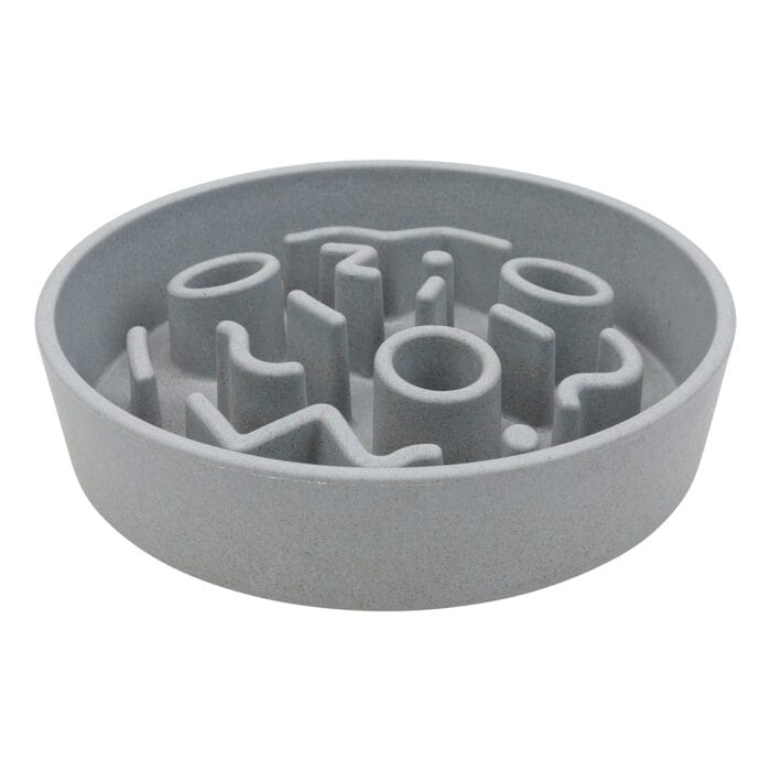 District 70 - BAMBOO Hond Slowfeeder - Ijsblauw - ø 17 cm