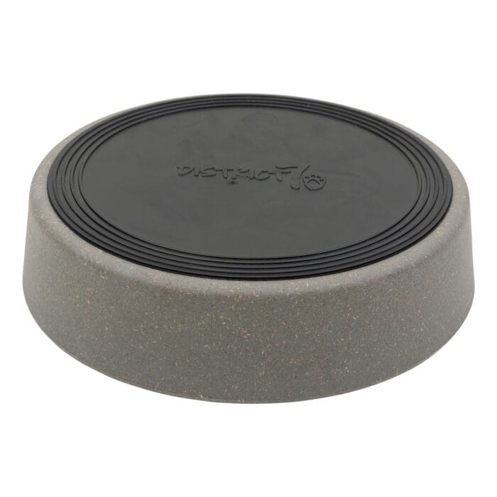 District 70 - BAMBOO Hond Slowfeeder - Grijs - ø 17 cm