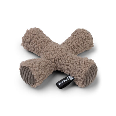 District 70 - ZIGGY Pluche Hondenspeelgoed - Taupe - 20 x 20 cm