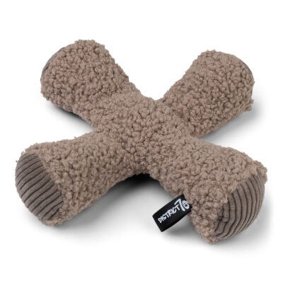 District 70 - ZIGGY Pluche Hondenspeelgoed - Taupe - 30 x 30 cm