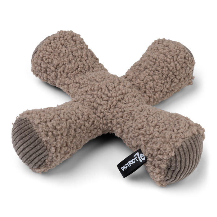 District 70 - ZIGGY Pluche Hondenspeelgoed - Taupe - 30 x 30 cm