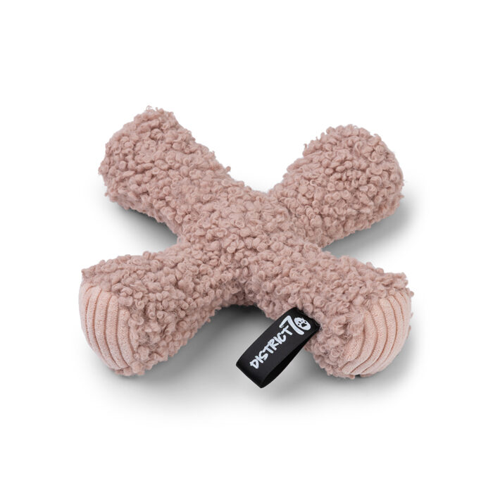 District 70 - ZIGGY Pluche Hondenspeelgoed - Roze - 20 x 20 cm