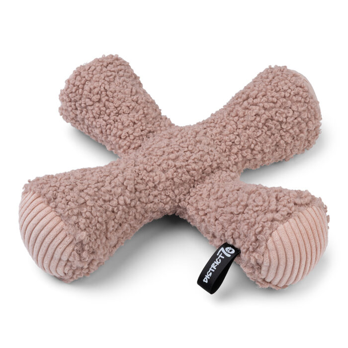 District 70 - ZIGGY Pluche Hondenspeelgoed - Roze - 30 x 30 cm