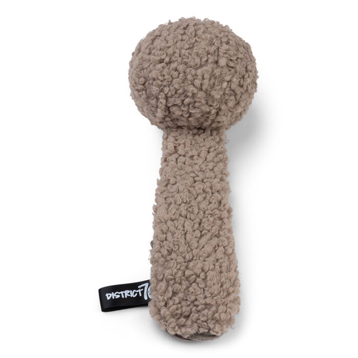 District 70 - CHUCK Pluche Hondenspeelgoed - Taupe - 10 x 30 cm
