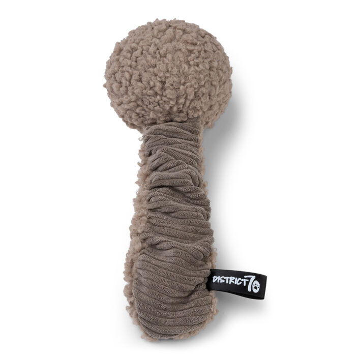 District 70 - CHUCK Pluche Hondenspeelgoed - Taupe - 10 x 30 cm