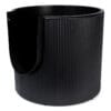 District 70 - FUSE Design Kattenbak - Incl. Cover - Ribbed Tin Zwart