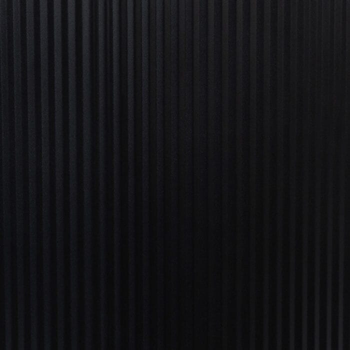 District 70 - FUSE Design Kattenbak - Incl. Cover - Ribbed Tin Zwart