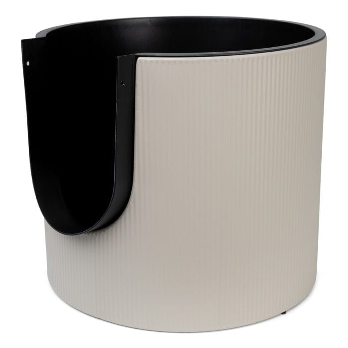District 70 - FUSE Design Kattenbak - Incl. Cover - Ribbed Tin Beige