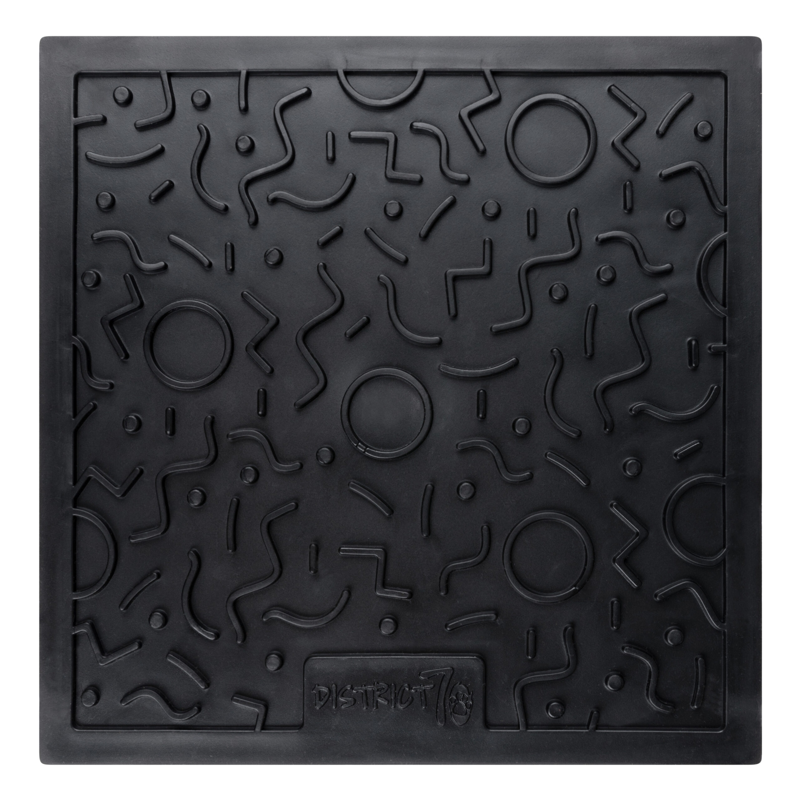 District 70 - QUEST Likmat - Donkergrijs - 28 x 28 cm
