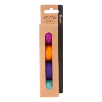 District 70 - GLOW Vilten Ballen Speelgoed (4x35 mm)