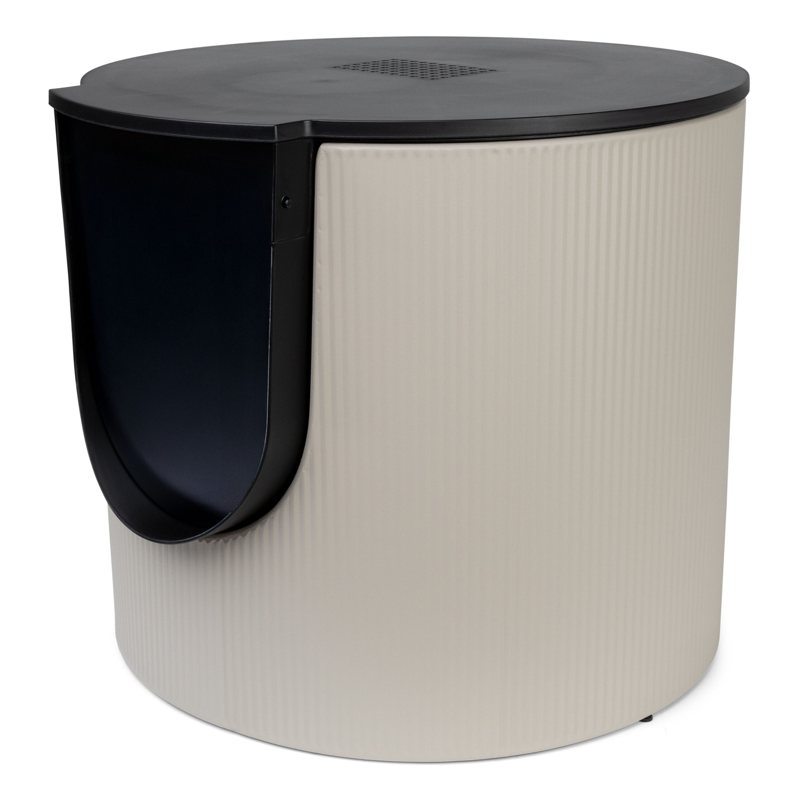 District 70 - FUSE Design Kattenbak - Incl. Cover - Ribbed Tin Beige