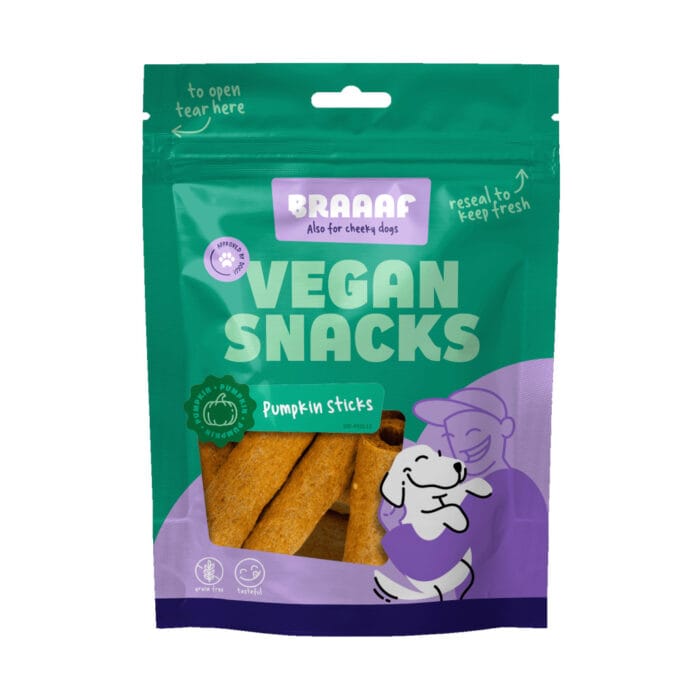 Braaaf Vegan Snack Pompoen Stick