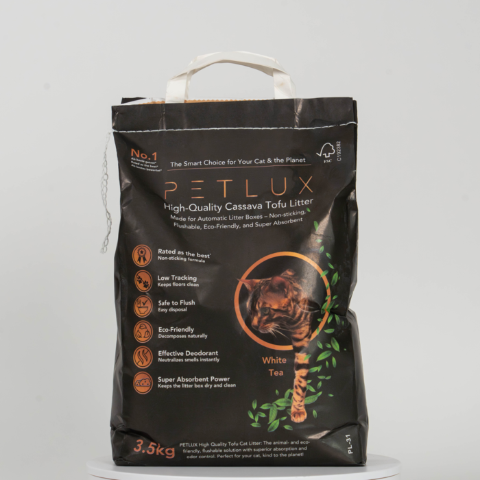 PETL0003.png Petlux Cassave Tofu Kattenbakvulling 3,5 kg