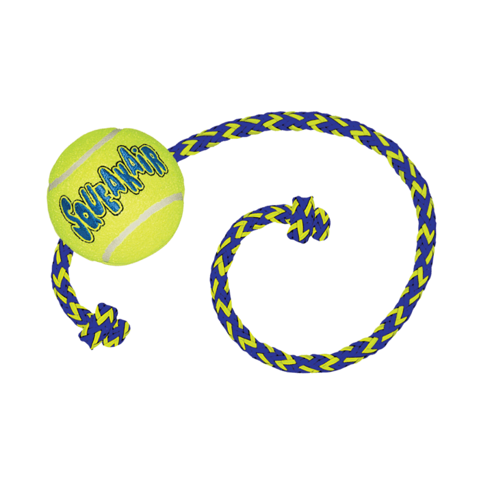 KONG SqueakAir® Balls met touw
