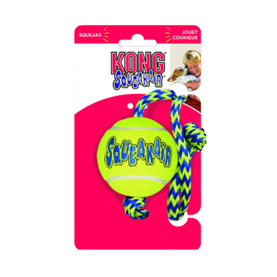 KONG SqueakAir® Balls met touw