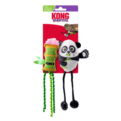 KONG Scrattles Panda 2-pk