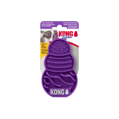 KONG Licks Treat Dispenser Kat Paars S